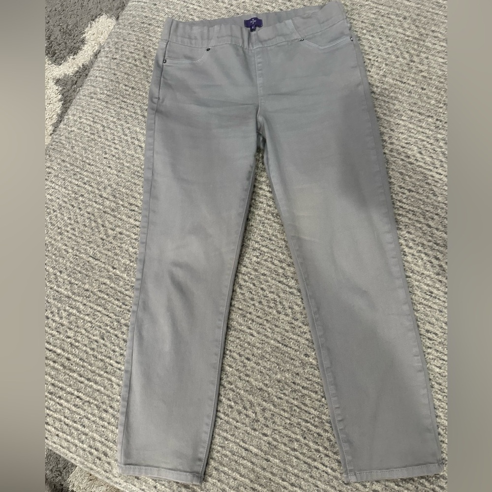 NYDJ Gray Ankle Pants with Lift and Tuck technology